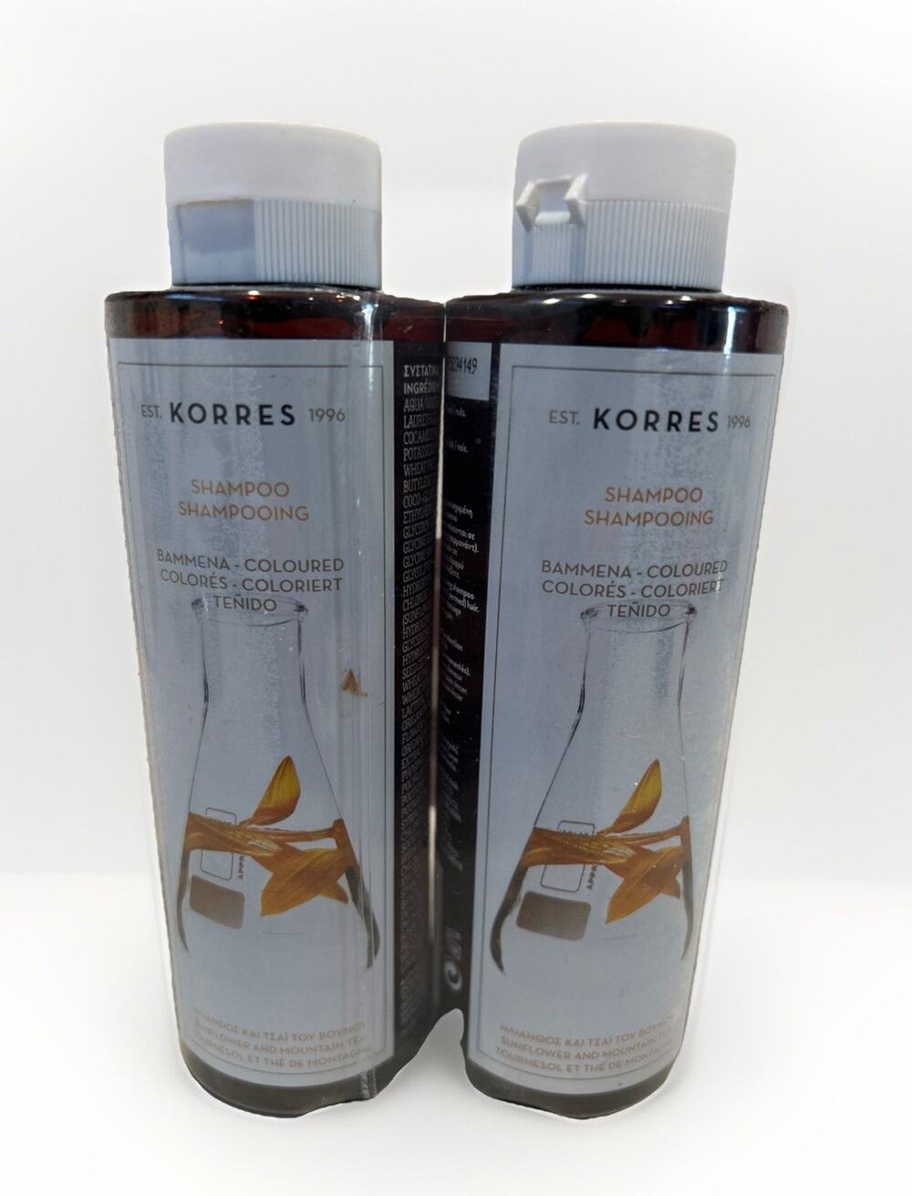 Korres Shampoo Sunflower and Mountain Tea For Coloured Hair 82.8% Natural 250ml